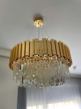Lampa sufitowa kryształowa glamour / śr. 50 cm 
