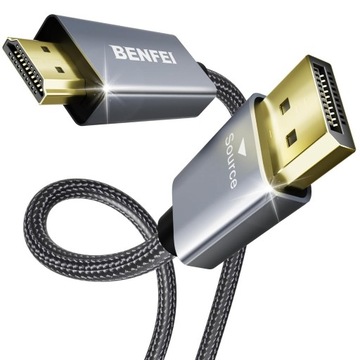 BENFEI Kabel DisplayPort na HDMI 1. 8 m