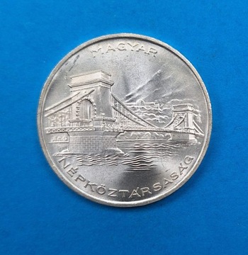 Węgry 20 forintów 1956, piękny stan, srebro 0,800