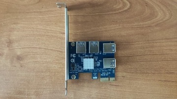 Adapter Rozdzielacz Portu PCI-E 4xUSB