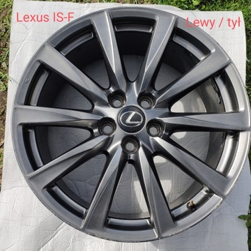 Lexus IS-F oryginalna felga LEWY / TYŁ 19" 