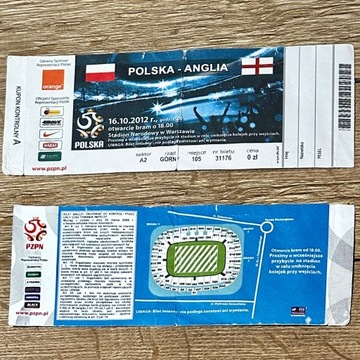 Polska - Gruzja 2015 bilet z meczu reprezentacji