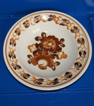 Ozdobny ceramiczny talerz ręcznie malowany