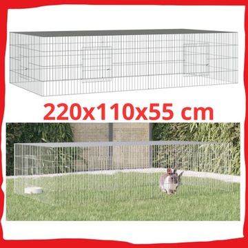 NOWA klatka 220x110cm wybieg dla zwierząt psa kojec królików z dachem