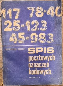 Spis pocztowych oznaczeń kodowych 1972