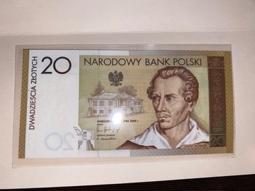 Banknot 20zl Juliusz Słowacki