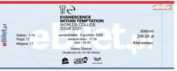 Bilet Evanescence + Within Temptation