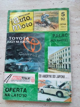 Gazeta motoryzacyjna auto Moto nr 5 rok 1992