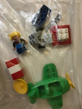 LEGO Duplo Zielony samolot bez pudełka