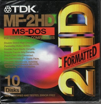 TDK MF-2HD NOWE 3,5" 10szt. w zafoliowanym pudełku