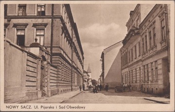 Nowy Sącz Ul. Pijarska i Sąd Obwodowy obieg 1937