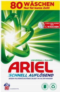 ARIEL 4,8kg Universal - Niemiecki proszek do prania - 80 prań
