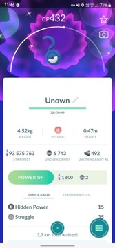 Wymiana Pokemon Go Shiny unown ? Możliwość Lucky!