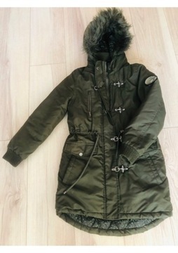 parka płaszcz kurtka r.134 na zimę RESERVED