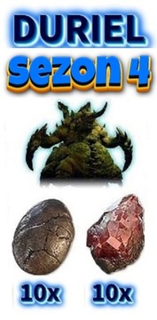 Diablo 4 SEZON 4 Duriel Shard Agony Slick Egg Łupy