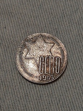 5 marek Mark getto 1943 rok Polska wykopki monet