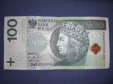 Banknot 100zł, Rzadkie "00000"