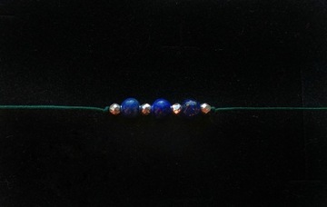 Bransoletka z naturalnych kamieni - lapis lazuli