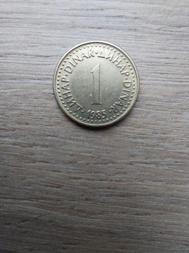 Jugosławia 1 dinar 1985 stan +II