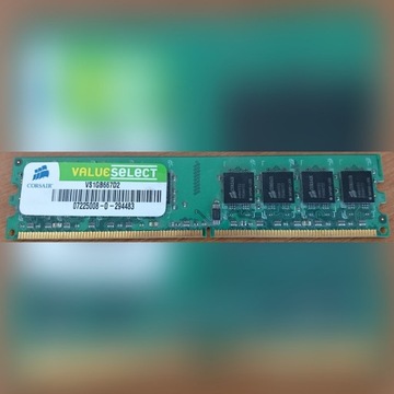 Pamiec RAM Corsair Value Select 1GB DDR2-667