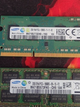 Pamięć RAM DDR3 4gb 2x2gb Samsung 1600Mhz