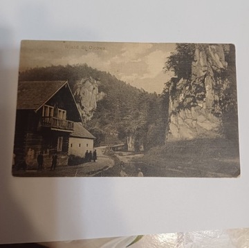 Stara pocztówka wjazd do Ojcowa 1913 obieg lublin