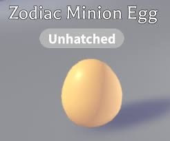 Zodiac minion egg adopt me