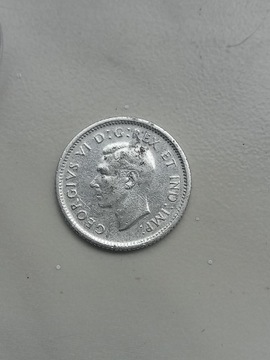 Kanada 10 cent 1942 r srebro 