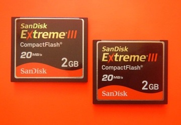 CompactFlash 2 GB ~~ SanDisk Extreme III ~~ 20MB/s