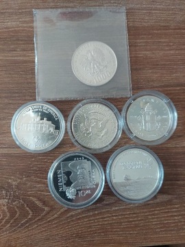 Sprzedam zestaw srebrnych monet 