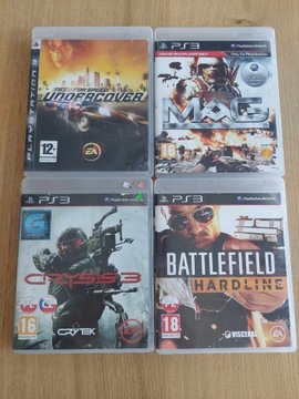 Zestaw gier PS3 - Undercover, Battlefield, Crysis