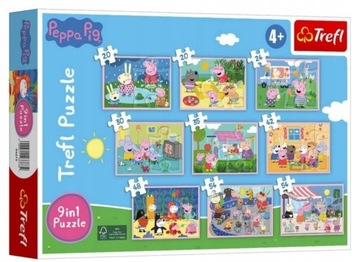 Puzzle 9w1 Peppa Pig 4+ Trefl