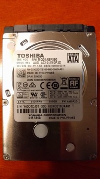 Dysk 2.5 cała Toshiba 500 GB do laptopa