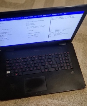 Laptop Asus ROG G771JM 17,3 " Intel Core i7  Sprawny, OPIS