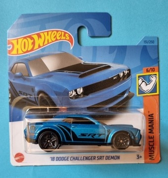 Hot Wheels 18 DODGE CHALLENGER SRT DEMON