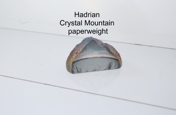 Hadrian Crystal przycisk do papieru lata 60-te