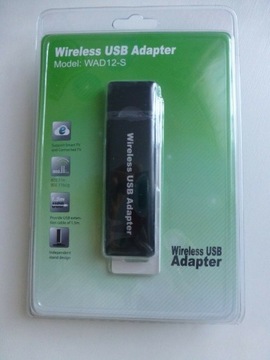 USB Wireless Wi-Fi Adapter Model: WAD12-S 