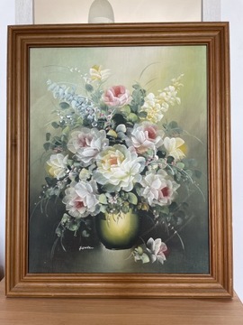 Obraz kwiaty w wazonie