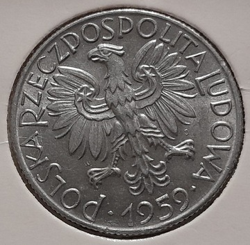 5 zł złotych 1959r. Stan (-1).