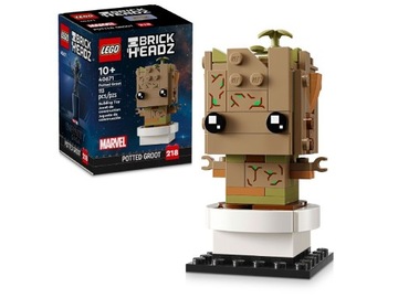 LEGO BrickHeadz 40671 Klocki LEGO Marvel Groot w doniczce Strażnicy Galakty