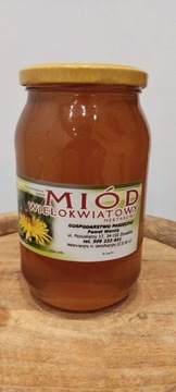 Miód wielokwiatowy 0,9 l 1,2 kg