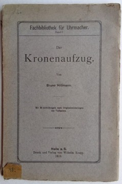 Stara książka - zegarmistrz - Niemcy - 1910