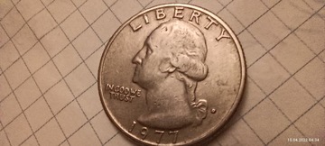 Moneta Quarter Dollar 1977 