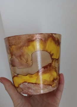 Nowa ceramiczna osłonka złota żółta brązowa 