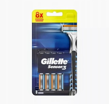 Gillette sensor 3 wkłady ostrza 8 szt