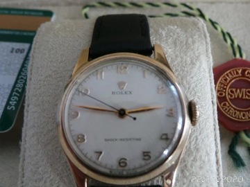 złoty zegarek rolex 9k 