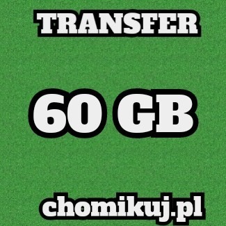 TRANSFER 60 GB chomikuj  BEZTERMINOWO