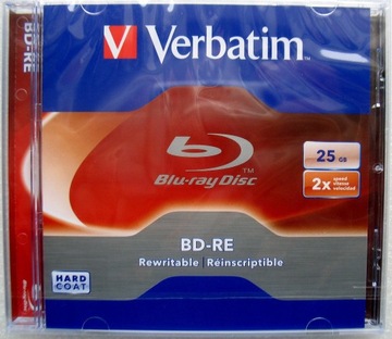 Verbatim BD-RE 25 GB. Nośnik Blu-ray.