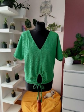 Zielona bluzka Zara 38