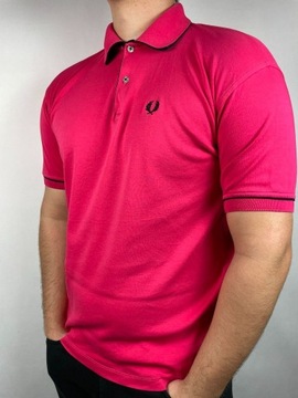 Koszulka Polo Fred Perry XXL slim fit różowa